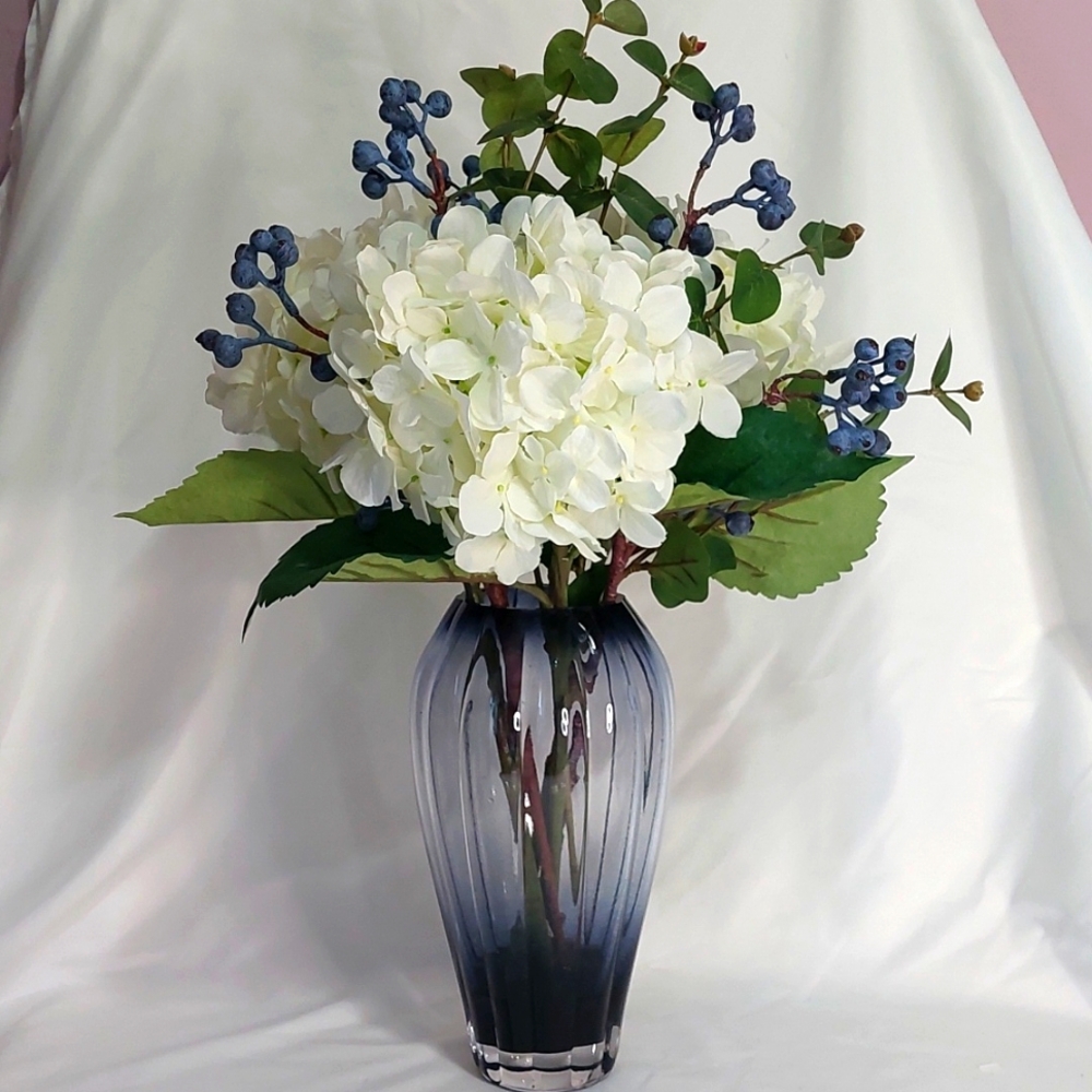 Faux Hydrangeas Flower Arrangement